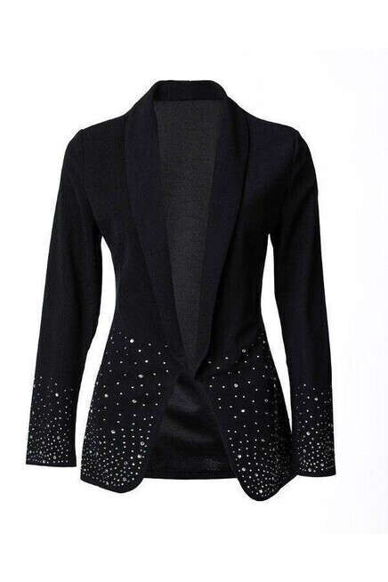 Atlas Kumaş Astarlı Taş Detay Ceket
