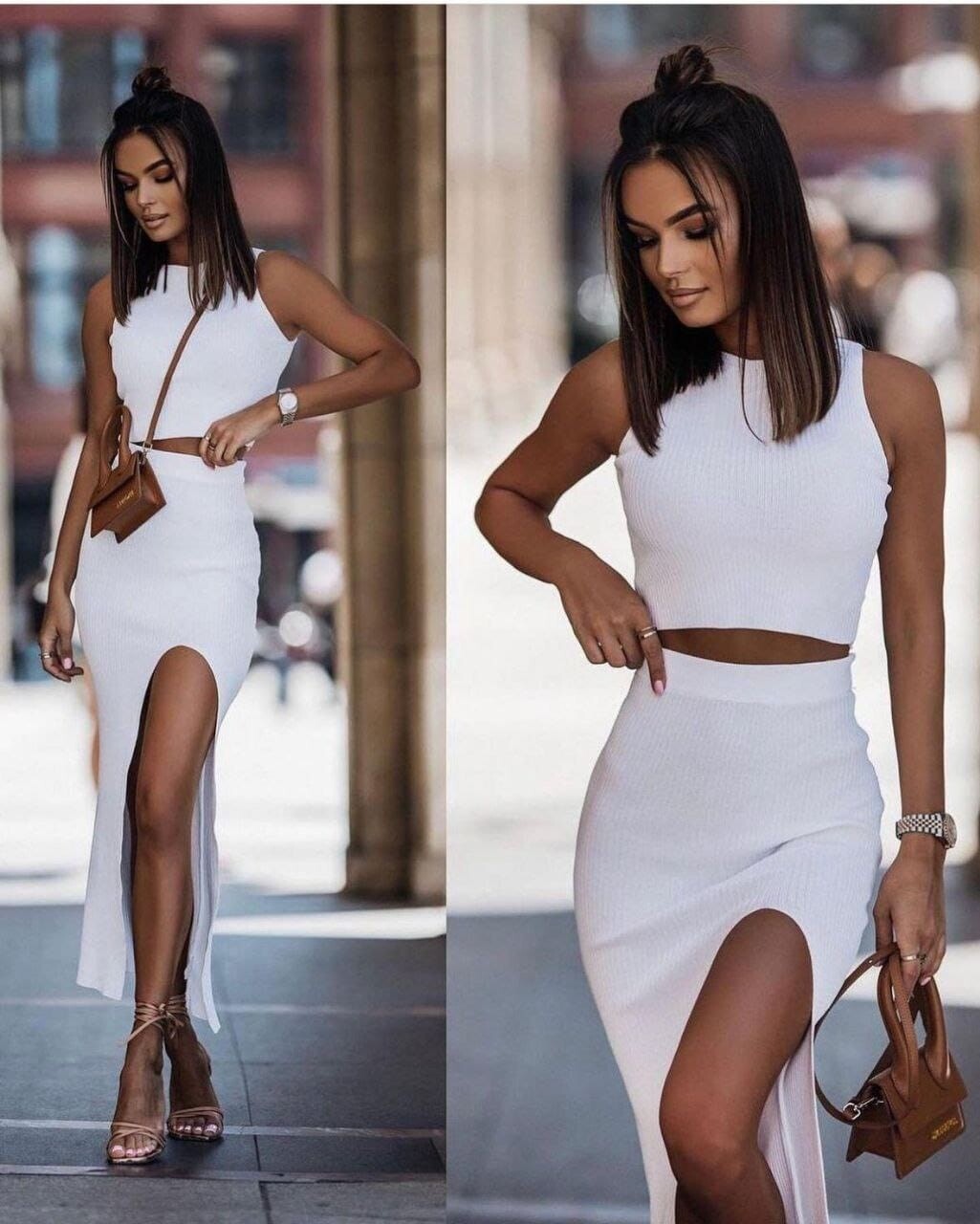 Bürümçük Kaşkorse Eteği Yırtmaçlı İkili Takım