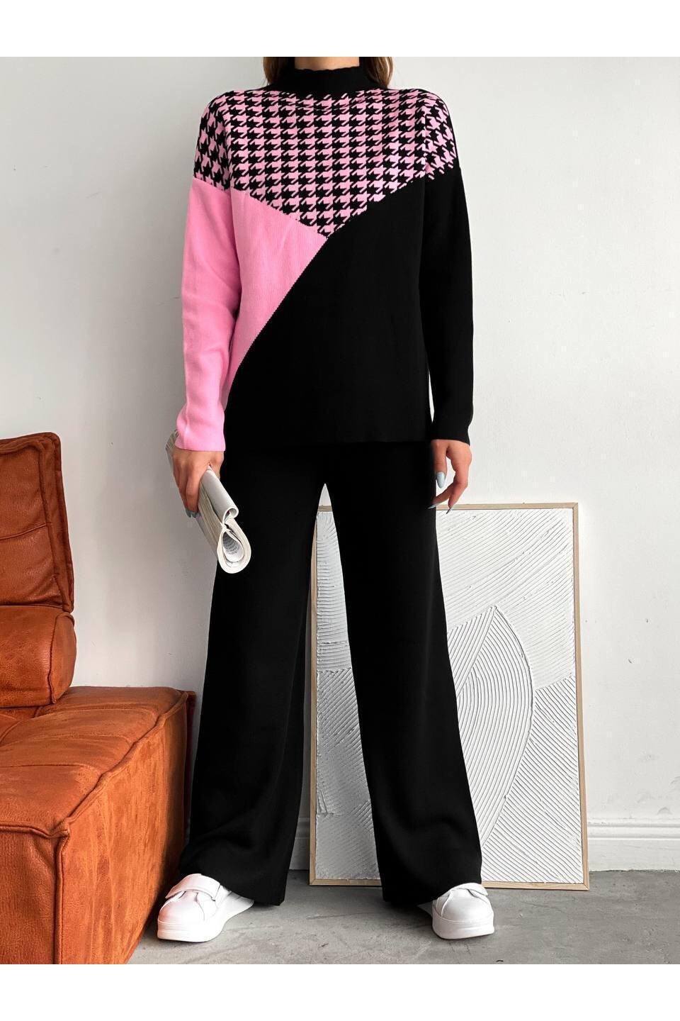 Etnik Desen Triko Takım