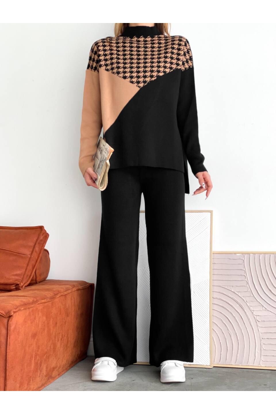 Etnik Desen Triko Takım