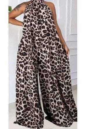 Ithal Mikro Kumaş Leopr Tulum