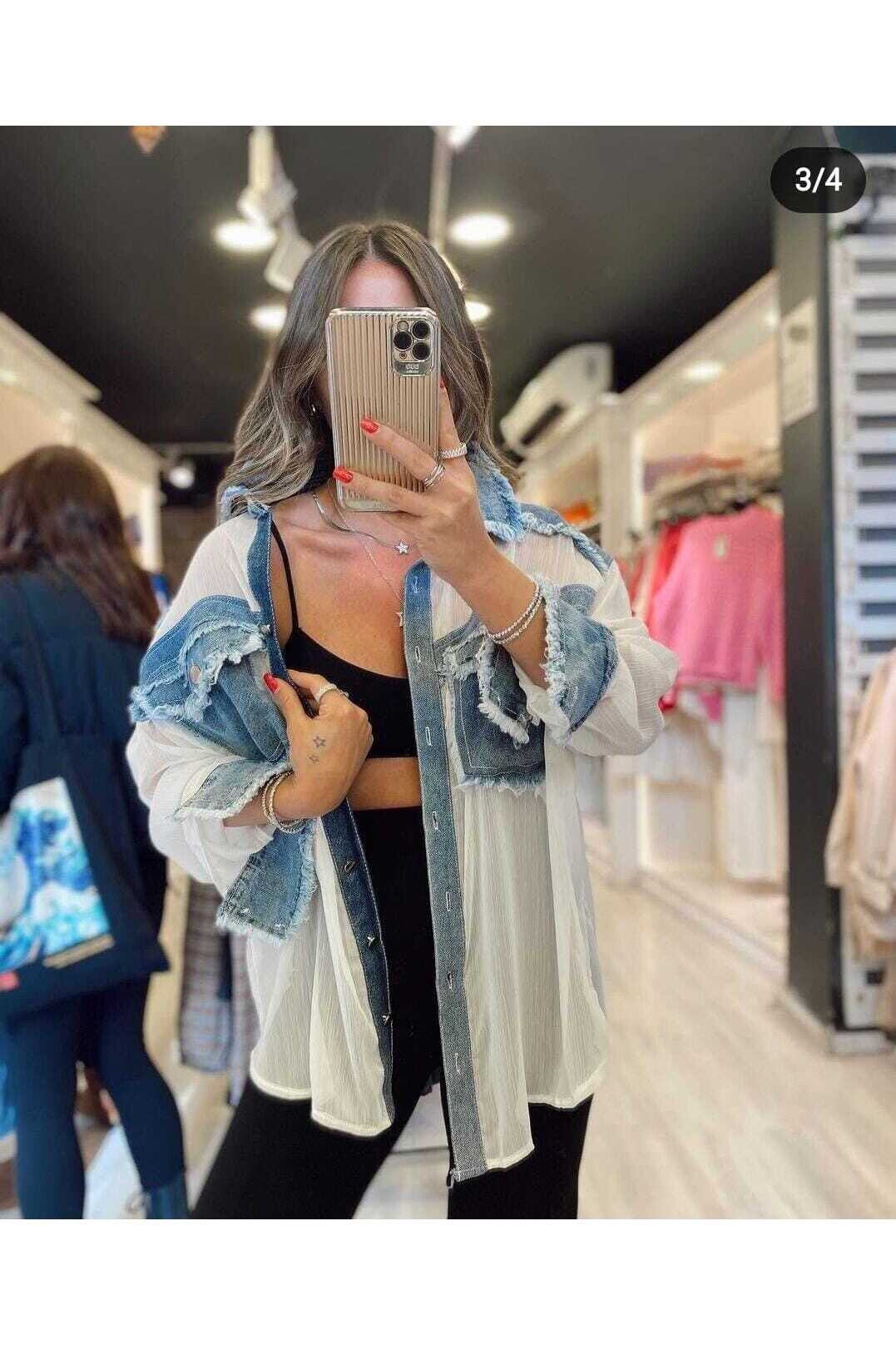 Jean Garnili Gömlek