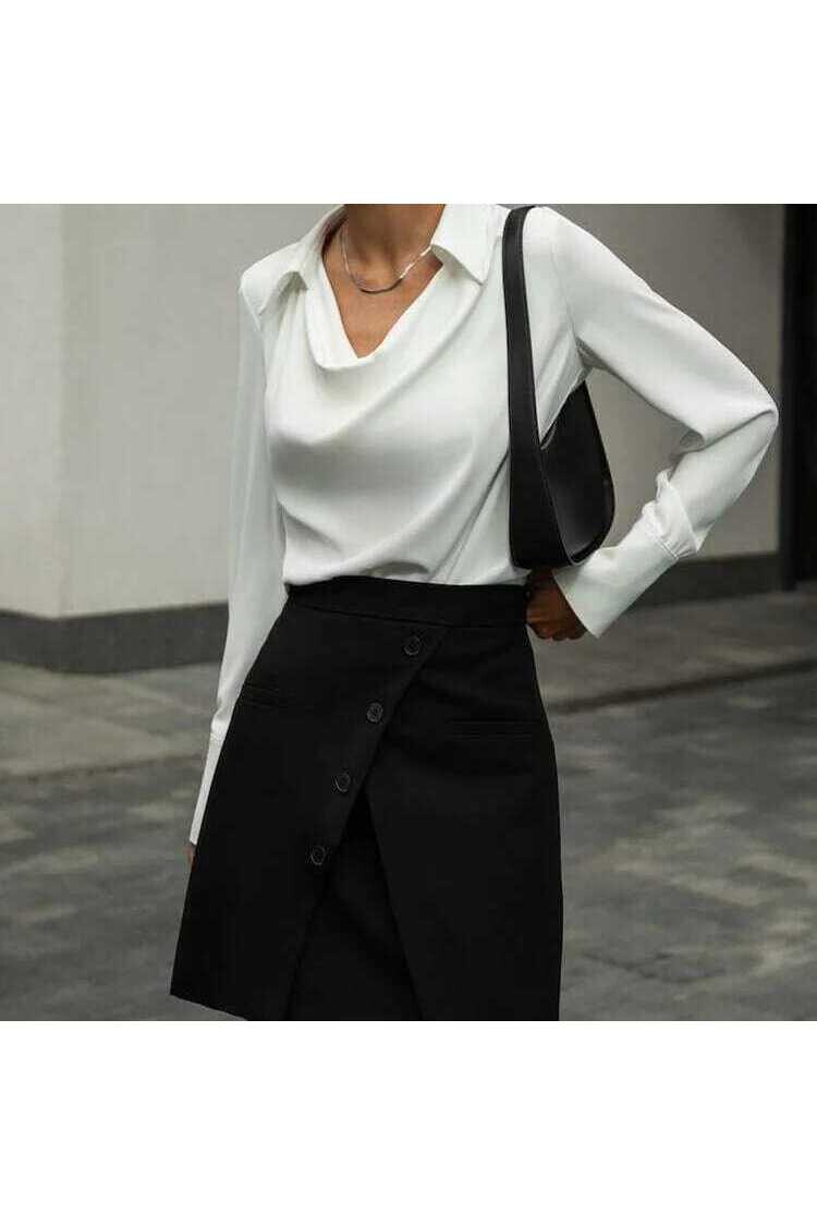 Jessica Kumaş Modern Yaka Bluz