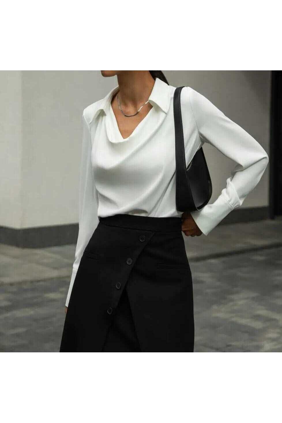 Jessica Kumaş Modern Yaka Bluz