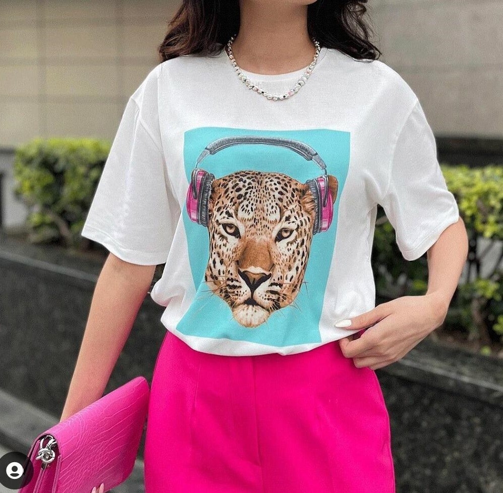 Kaplan Desen T-shırt