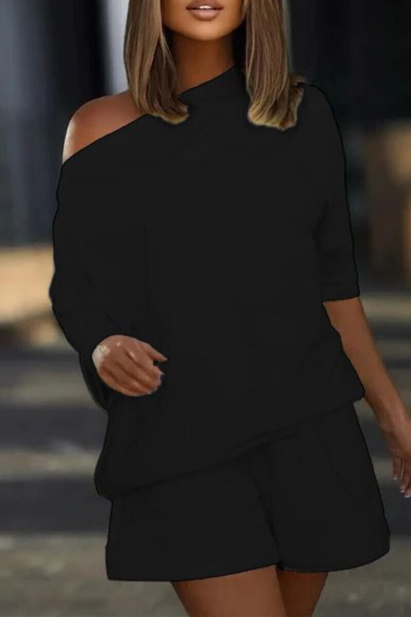 Bluz & Şort Takım İki İplik Pamuklu Kumaş