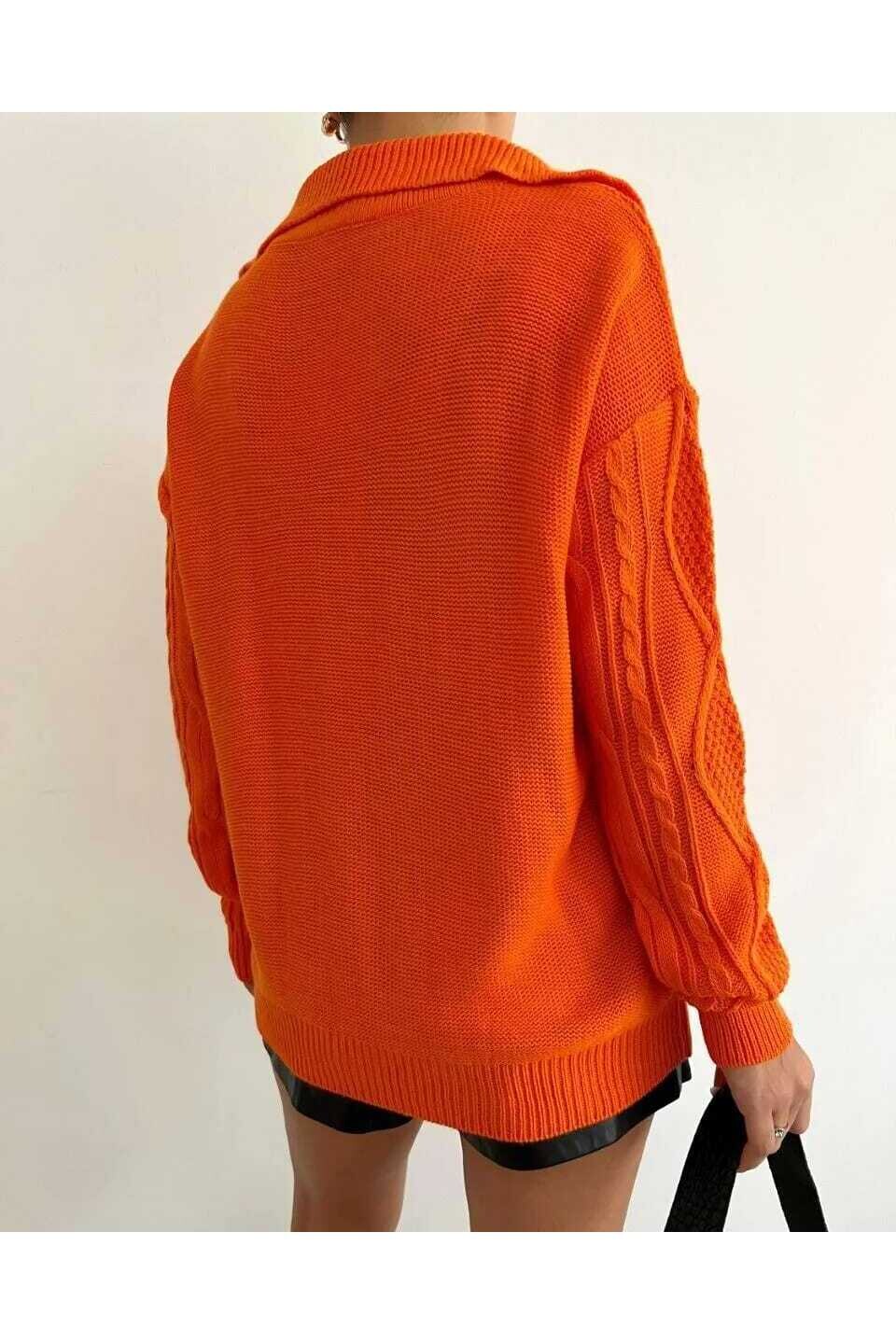 Örgü Desen Triko Kazak