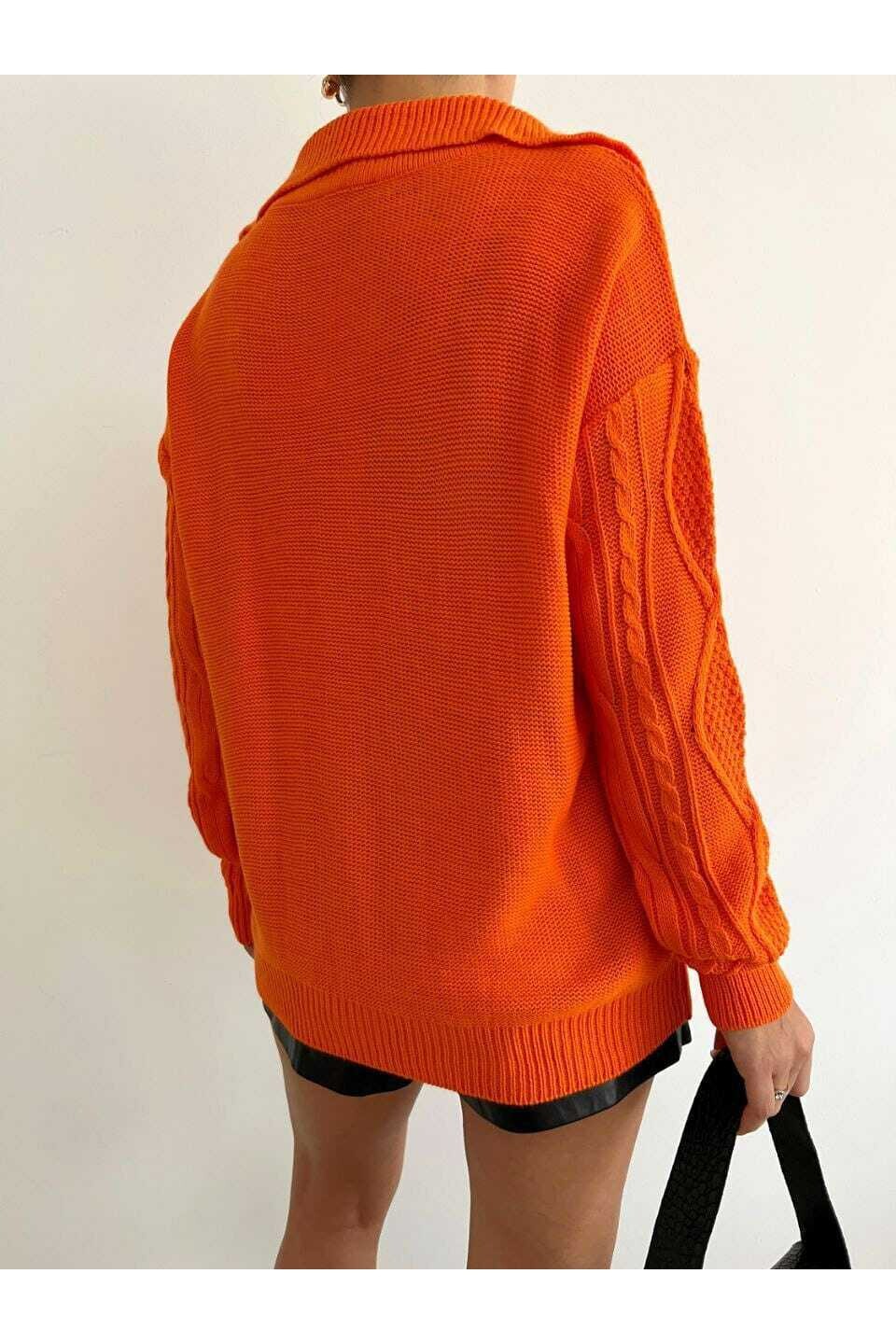 Örgü Desen Triko Kazak