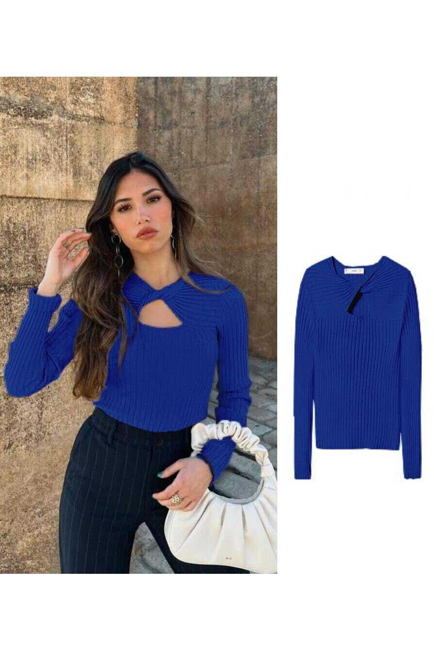 Yeni Sezon Göğüs Dekolteli MG Bluz