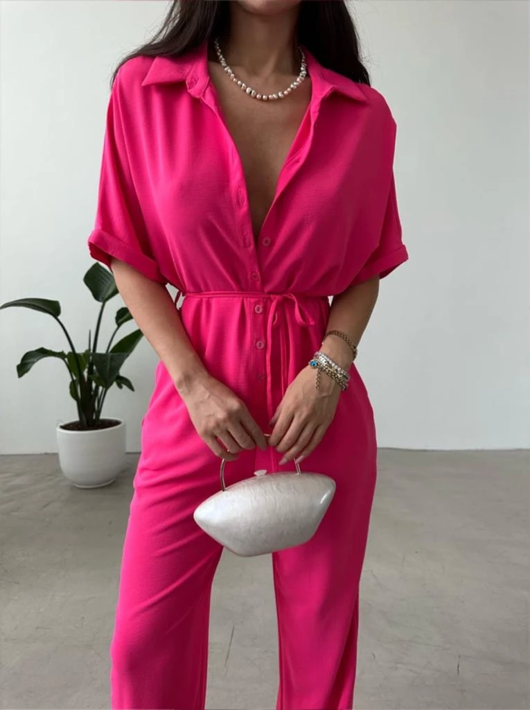 Aerobin Kumaş Bağlamalı Tulum