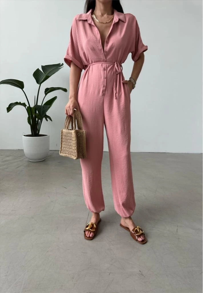 Aerobin Kumaş Bağlamalı Tulum