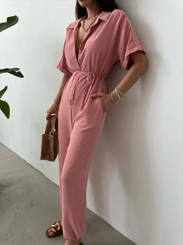 Aerobin Kumaş Bağlamalı Tulum