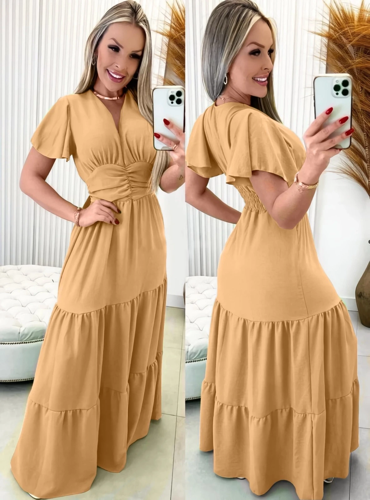 Aerobin Kumaş Katlı Elbise