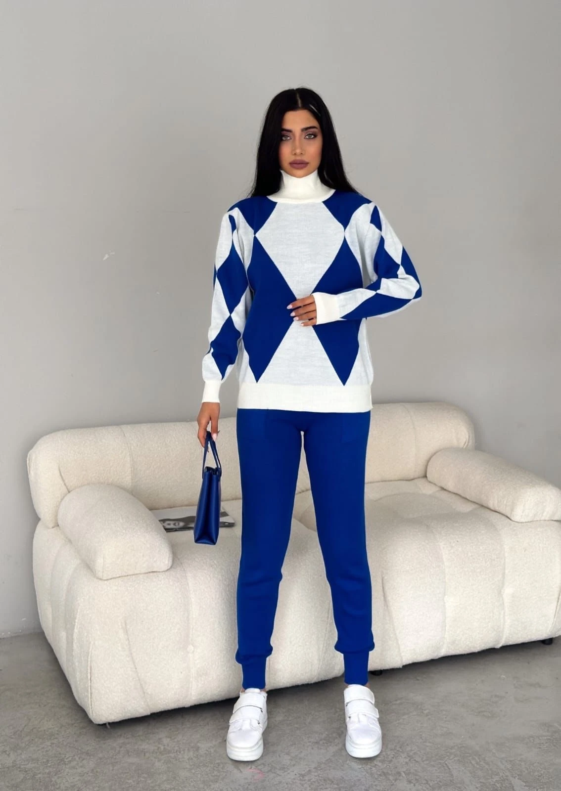 Baklava Desen Triko Takım