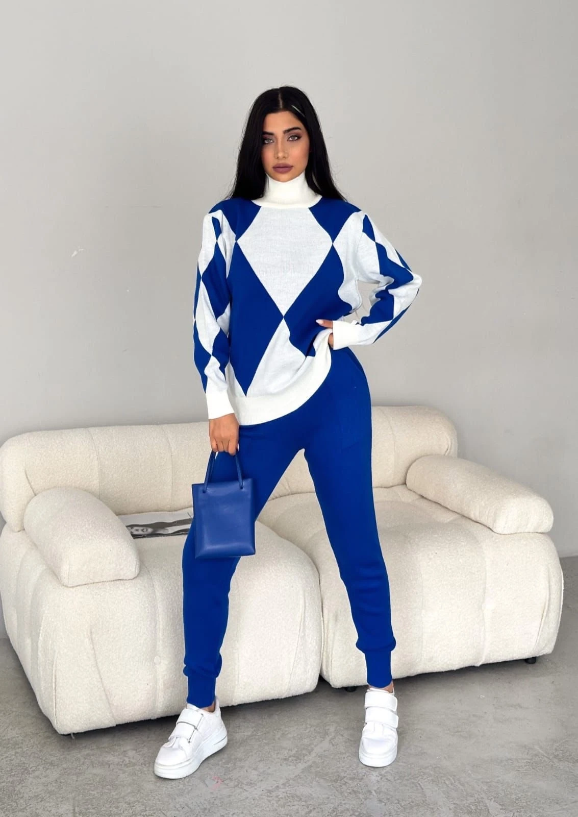 Baklava Desen Triko Takım