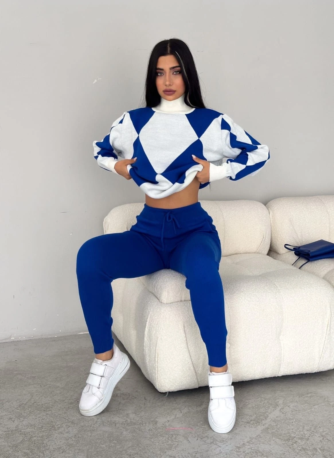 Baklava Desen Triko Takım