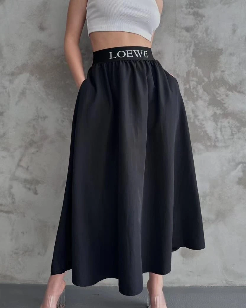 Beli Dokuma Lastik Yanlardan Cep Detaylı Paraşüt Etek