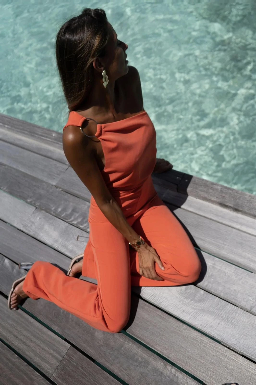 Candy İthal Dabıl Kumaş Tokalı Tulum