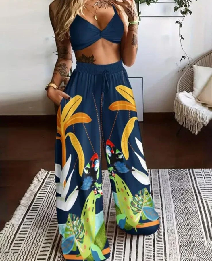 Çiçek Desen Mikro Kumaş Takım