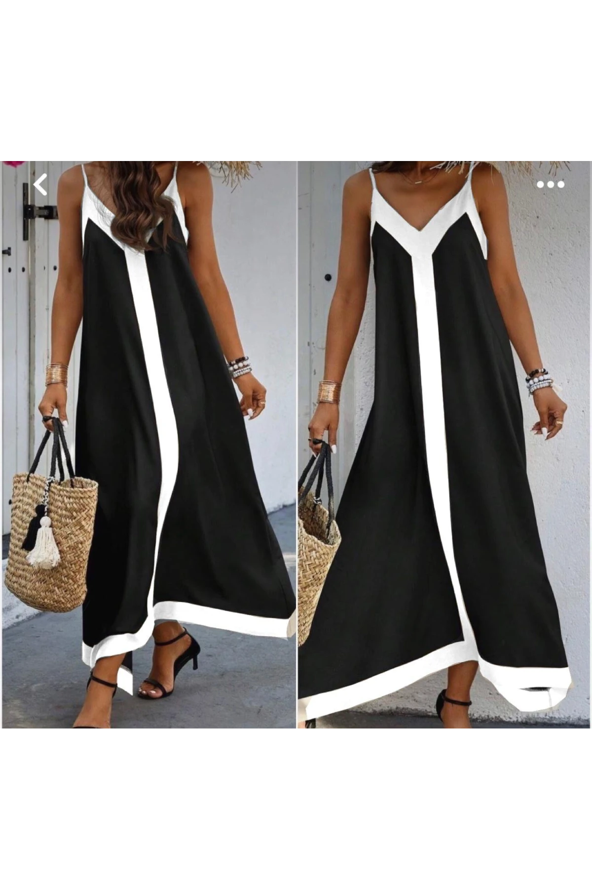 Dalgıç Kumaş  Garnili Elbise