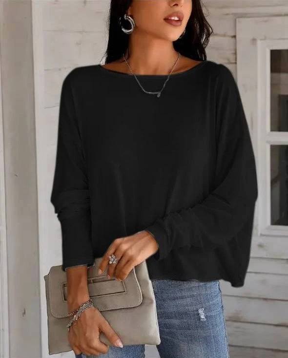 Dalgıç Kumaş Sırt Güpür Detaylı Bluz