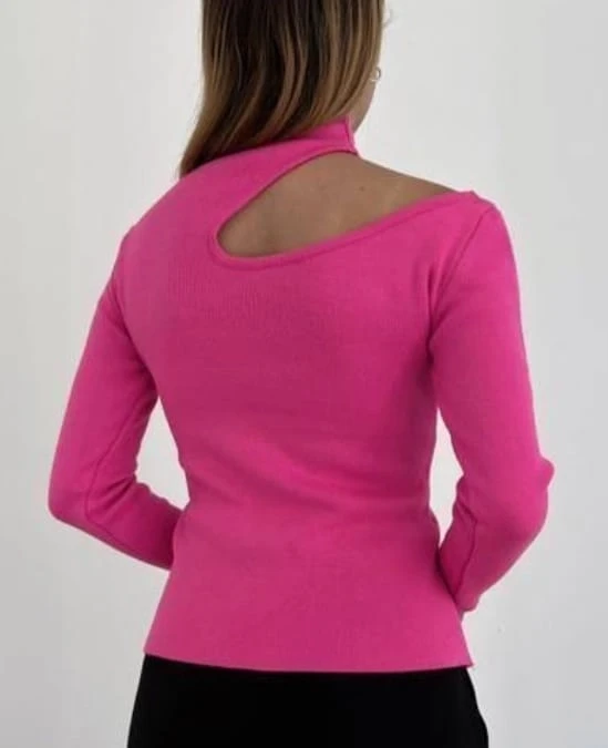 Damla Dekolteli Triko Bluz