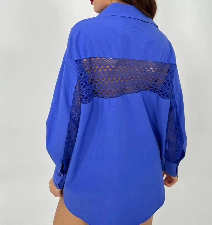 Dantel Detaylı Gömlek