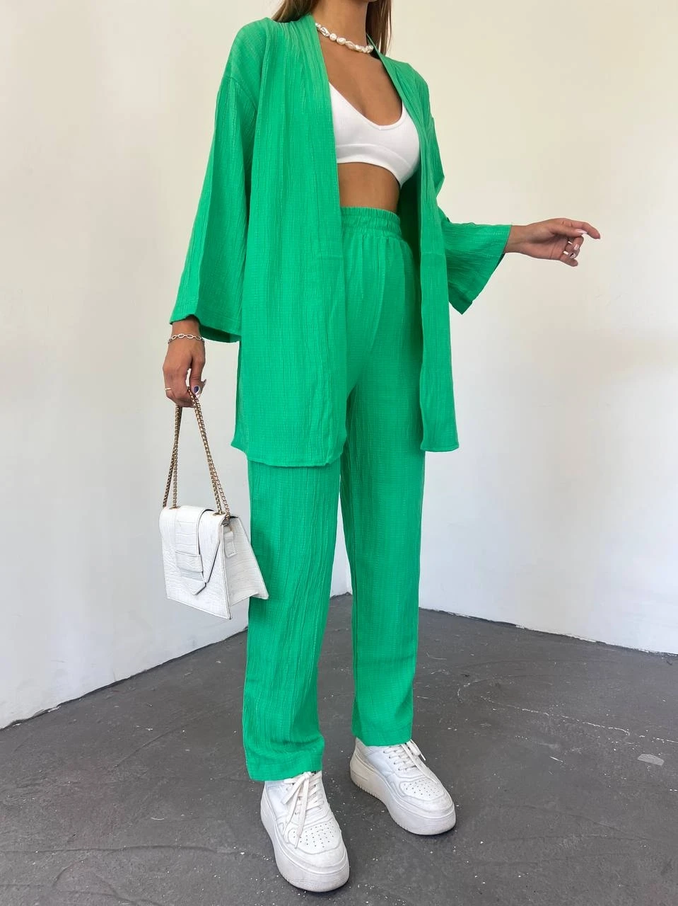 Desenli Kalın Bodrum Kumaş Ceket&Pantolon Takım