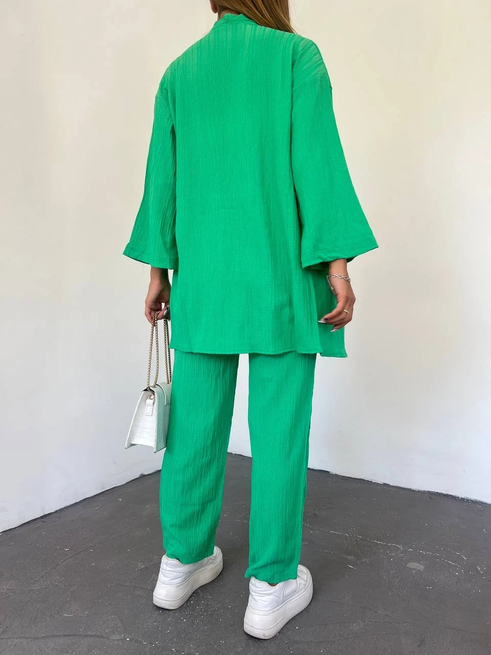 Desenli Kalın Bodrum Kumaş Ceket&Pantolon Takım