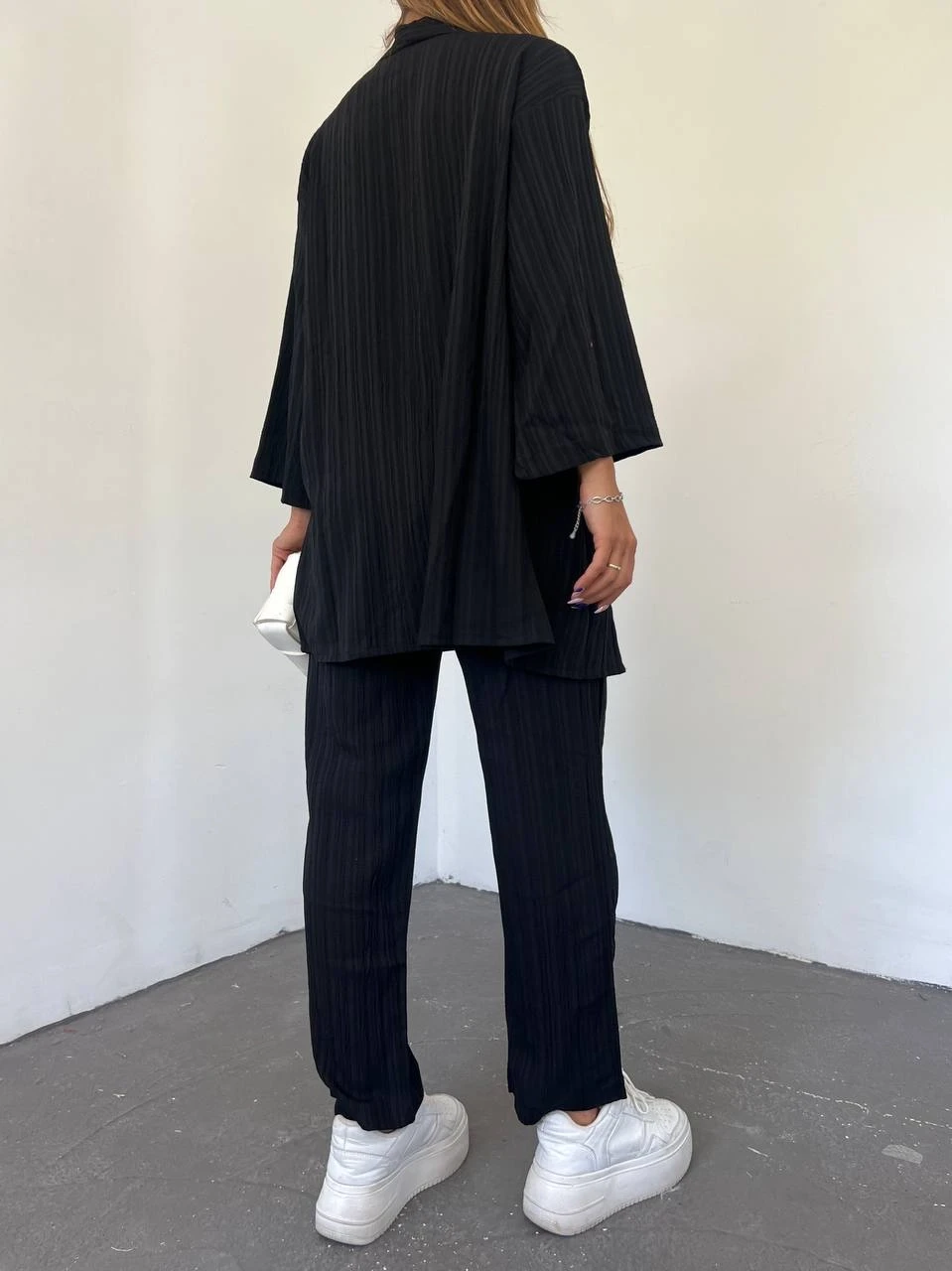 Desenli Kalın Bodrum Kumaş Ceket&Pantolon Takım