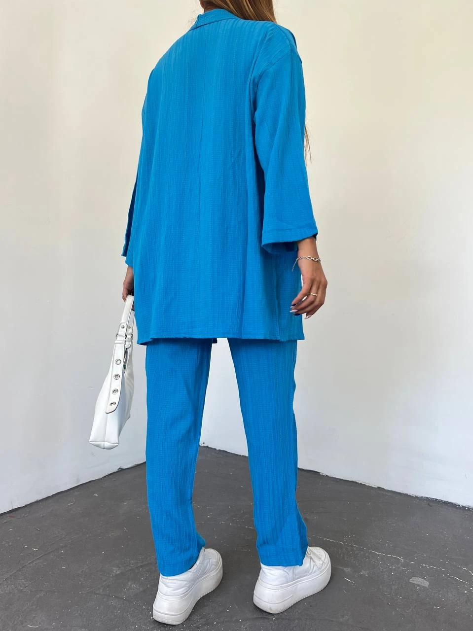 Desenli Kalın Bodrum Kumaş Ceket&Pantolon Takım