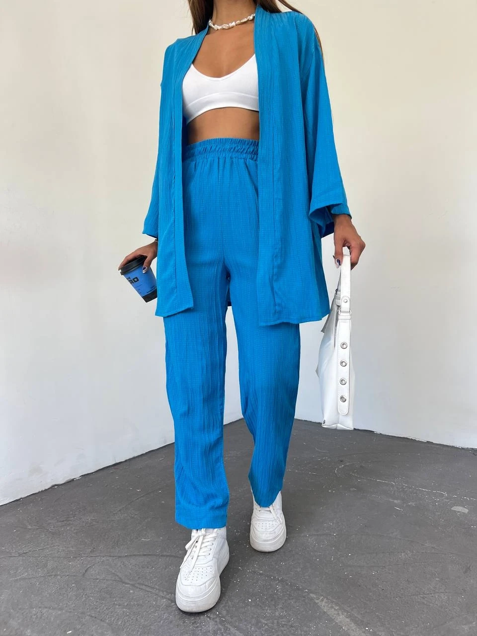 Desenli Kalın Bodrum Kumaş Ceket&Pantolon Takım