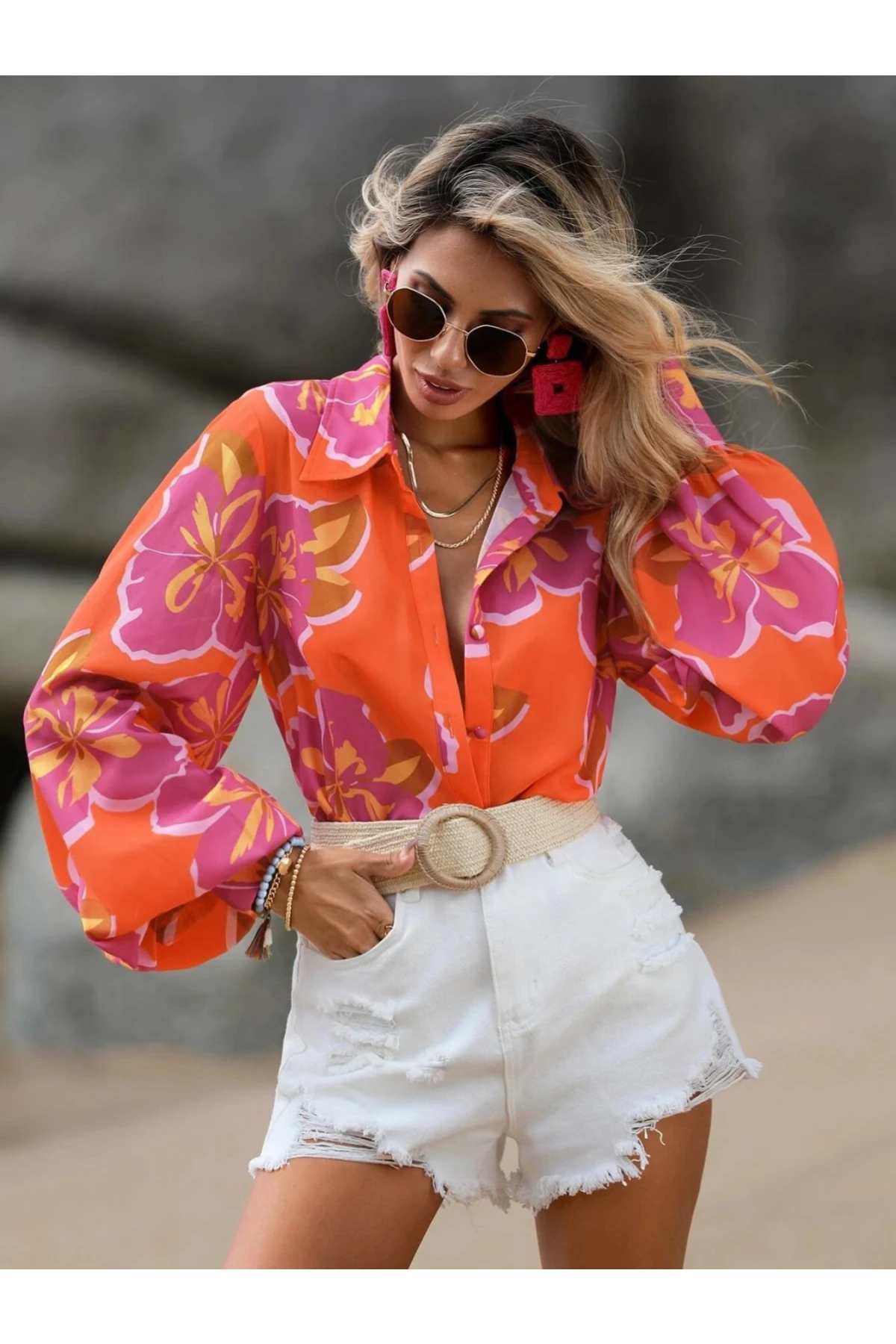 Desenli Tasarım Gömlek