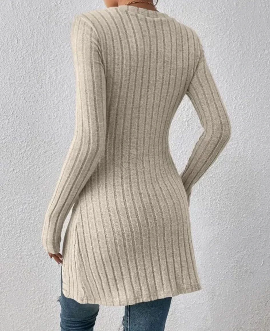 Düğmeli Kaşkorse Tunik&Bluz