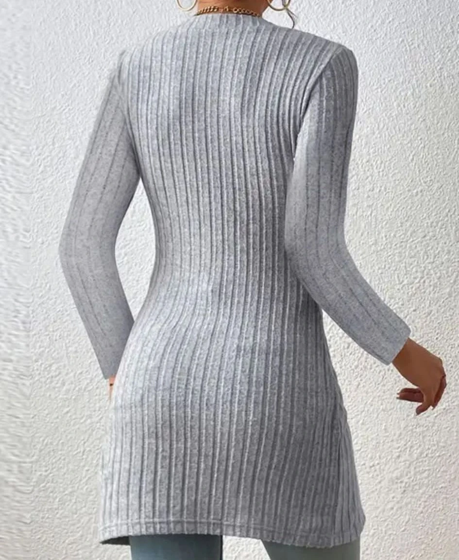 Düğmeli Kaşkorse Tunik&Bluz