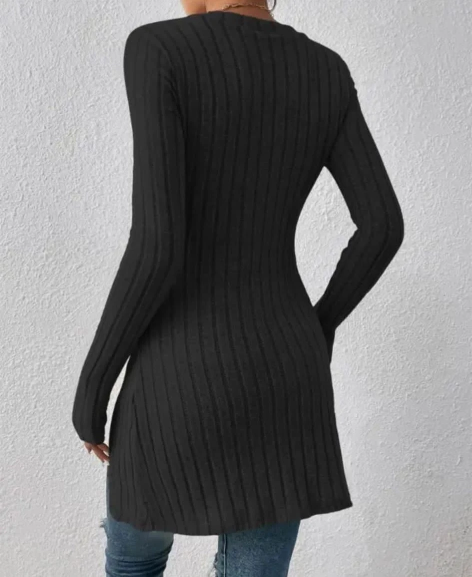 Düğmeli Kaşkorse Tunik&Bluz