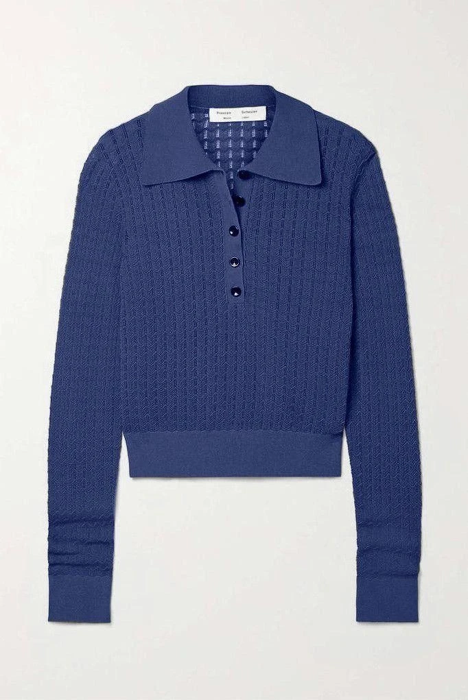 Düğmeli Triko kazak