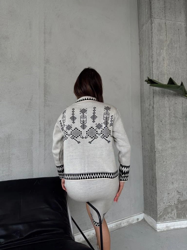 Etnik Desen Etekli Takım