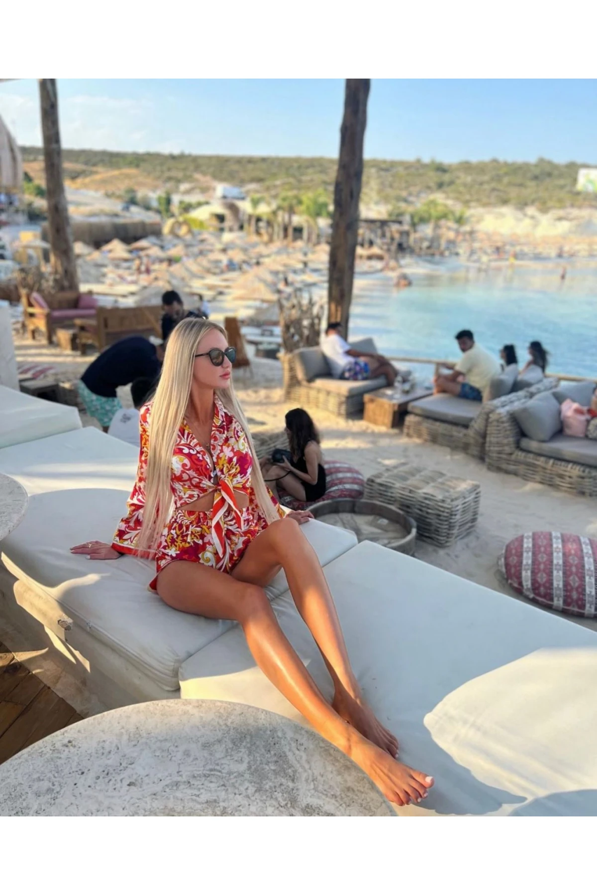 Etnik Desen Gömlek&Şort Takım