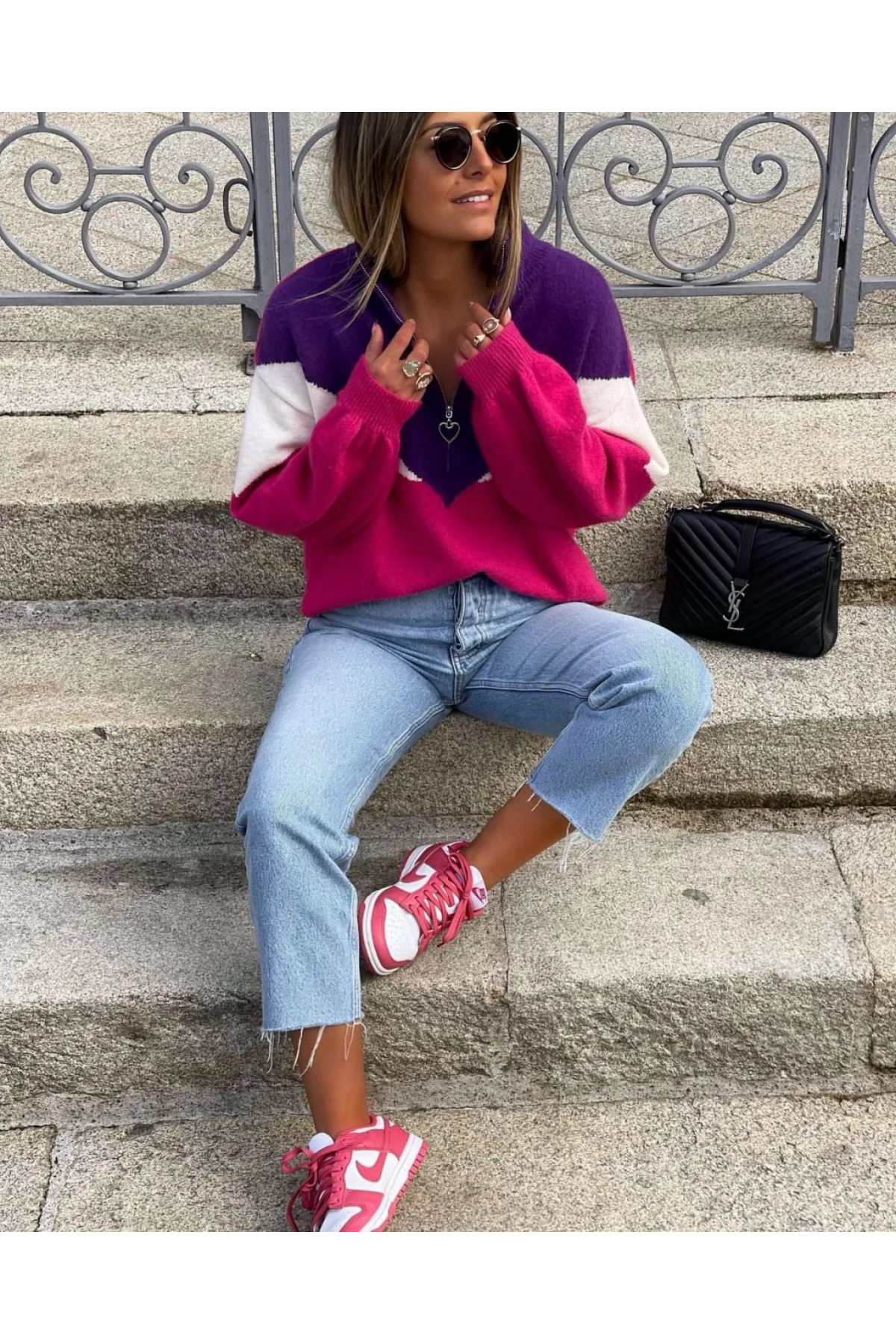 Fermuarlı  İpek Kazak