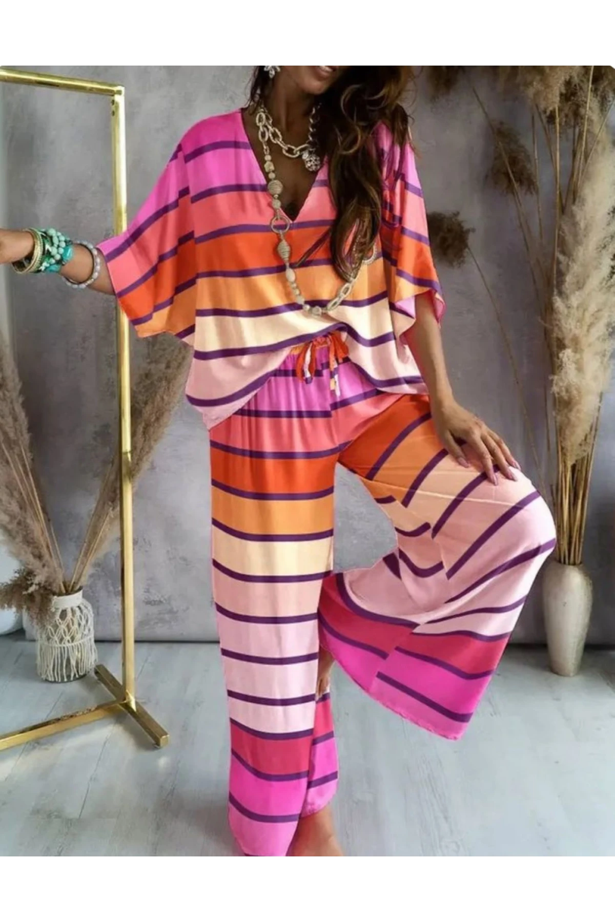 Full Likralı Mikro Kumaş 2li Takım