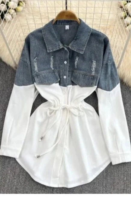 Gabardin Denim Ceket