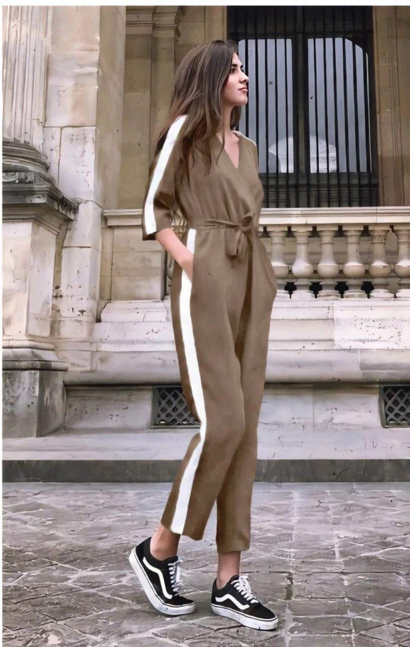 Garnili Atlas Kumaş Tulum