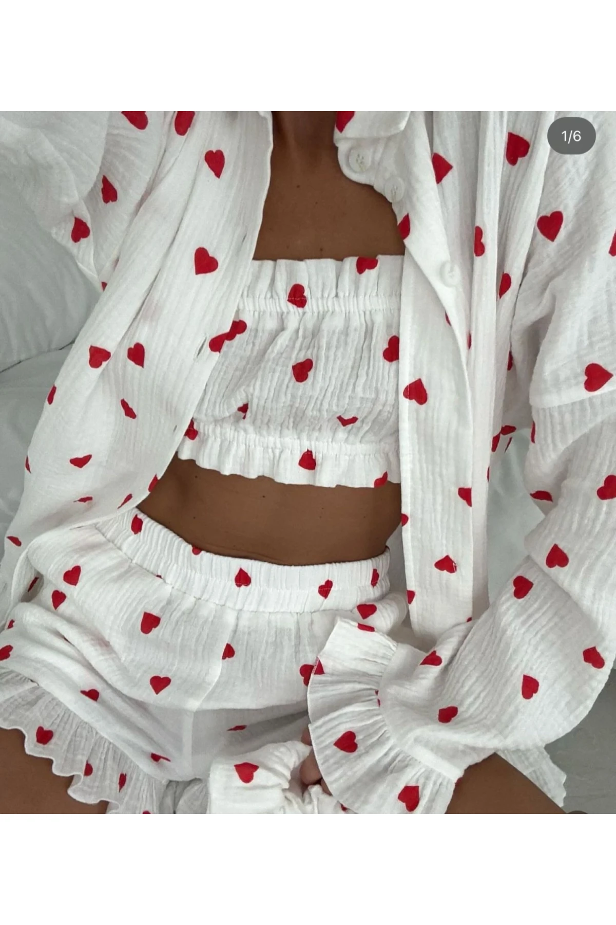 Gofret Kumaş Dijital Baskı 3 lü  Takım