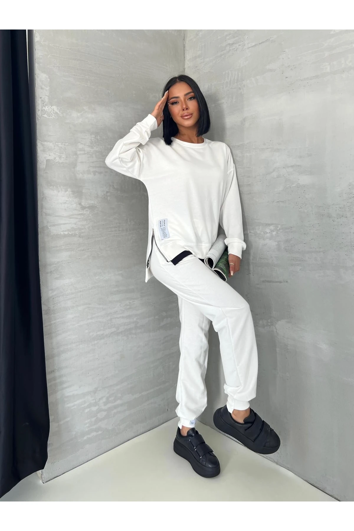 İkiiplik Yandan Fermuarlı Takım