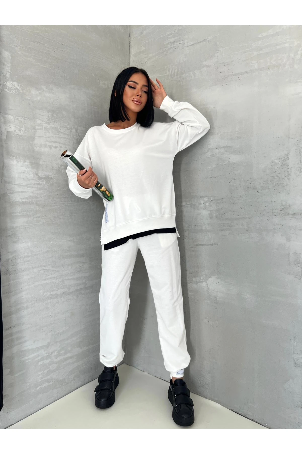 İkiiplik Yandan Fermuarlı Takım