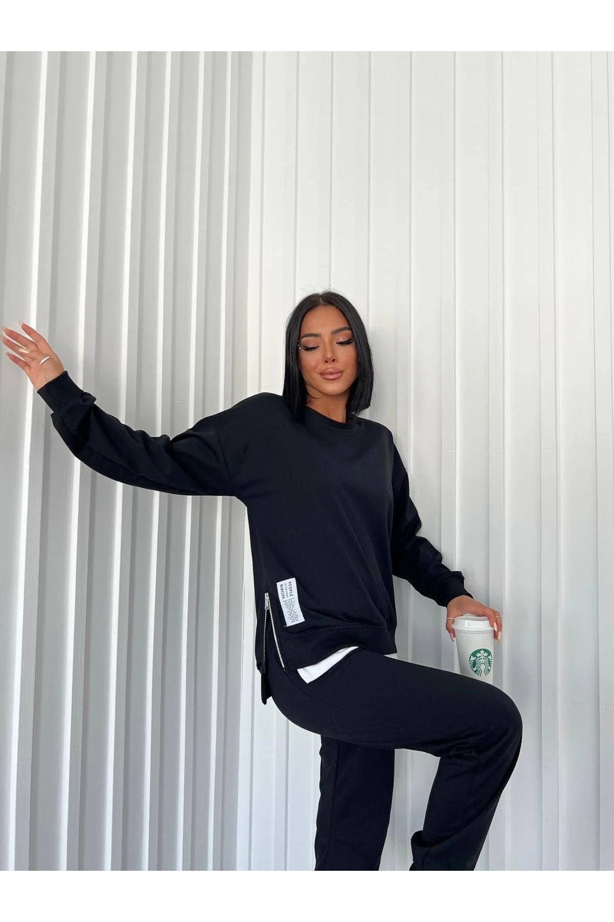 İkiiplik Yandan Fermuarlı Takım