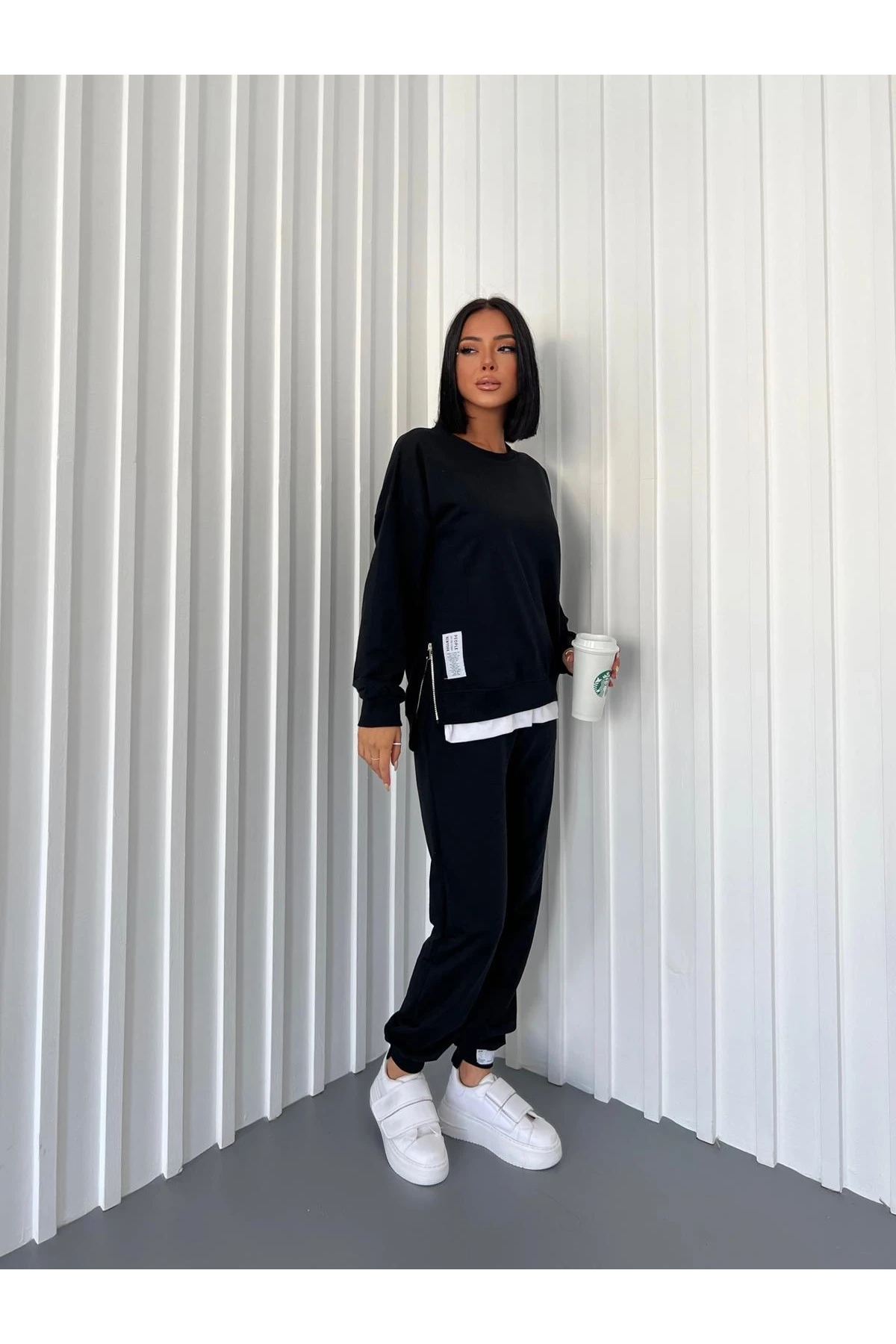 İkiiplik Yandan Fermuarlı Takım