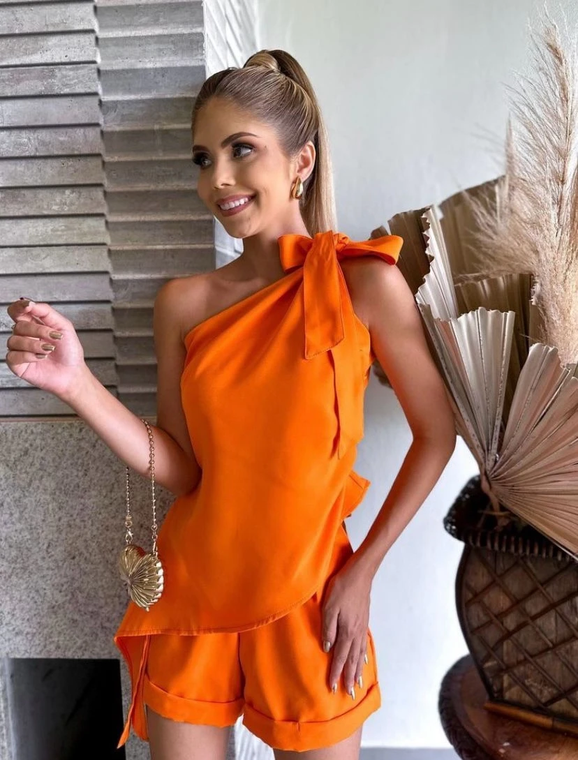 İthal Atlas Kumaş Şotlu Bluz Takım