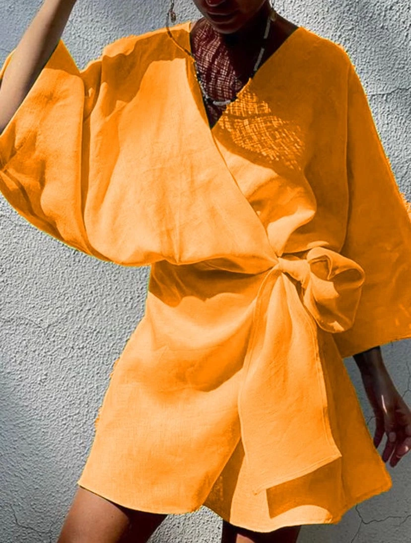 İthal Keten Tasarım Elbise